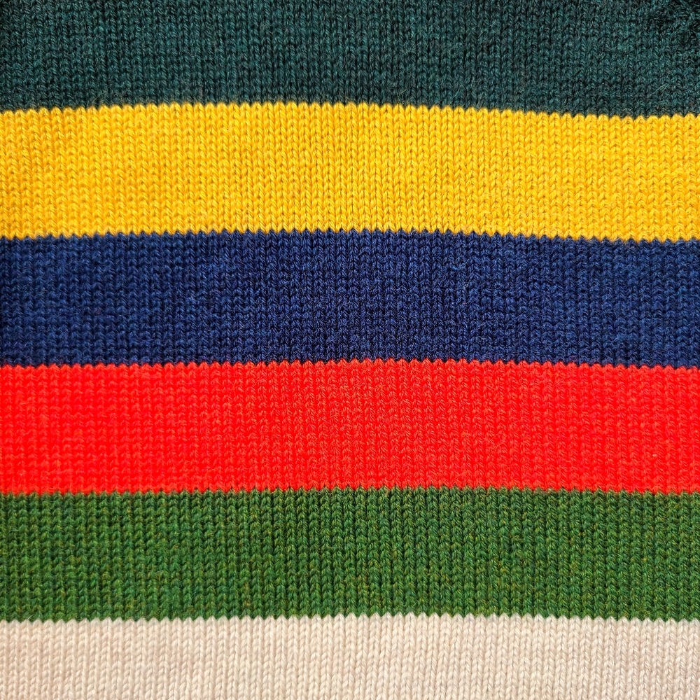 Baby GAP Toddler Boy Girl Stripe Crewneck Pullover Sweater Grey/ Multi 2T - Picture 7 of 7